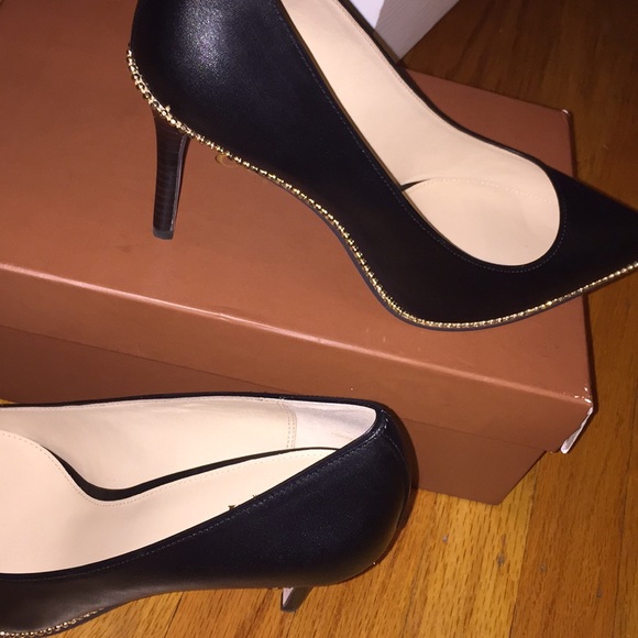 NEW Coach Leather Heels - Picture 2 of 6